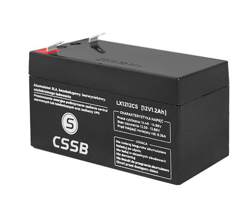 Recenzja Akumulatora żelowego CSSB 12V 1.2Ah