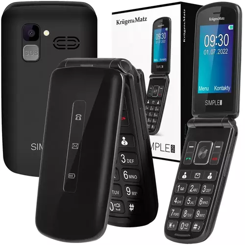Kruger&Matz Simple 929: telefon dla seniora z dużymi przyciskami, funkcją SOS i obsługą dual SIM