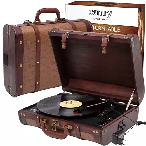 Camry CR 1149 – odkryj vintage styl z nowoczesnym brzmieniem w gramofonie walizkowym