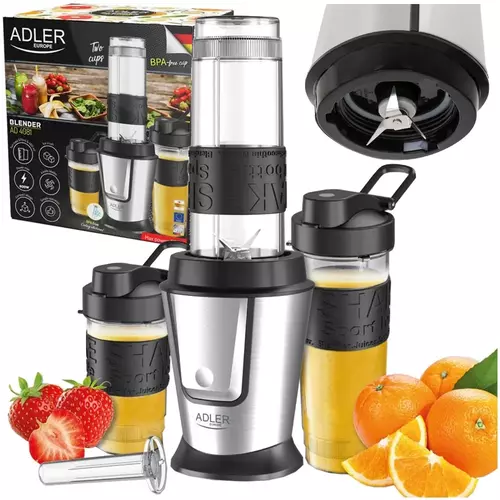 Blender Adler AD 4081 - Twoje zdrowe smoothies i lody w kilka minut, gdziekolwiek jesteś