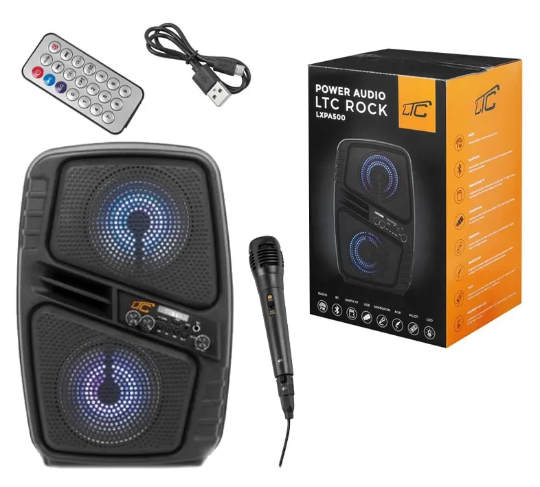 Przenośny głośnik Bluetooth LTC Power Audio ACTIV PA500 TWS – moc i jakość dźwięku, gdziekolwiek jesteś