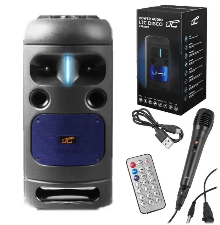Głośnik Bluetooth LTC Power Audio ACTIV PA600 TWS - Twoja muzyka w jakości stereo, gdziekolwiek jesteś