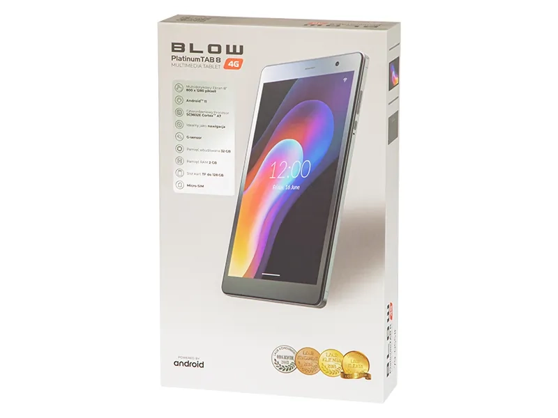 Tablet Blow PlatinumTAB8 V2 4G LTE – moc technologii w Twojej dłoni, przeglądaj, graj i łącz się bez ograniczeń
