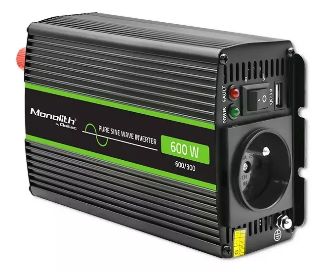 Idealna energia gdziekolwiek jesteś - przetwornica napięcia Monolith Qoltec 12V/230V