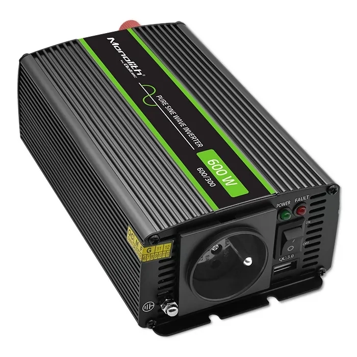 Idealna energia gdziekolwiek jesteś - przetwornica napięcia Monolith Qoltec 12V/230V