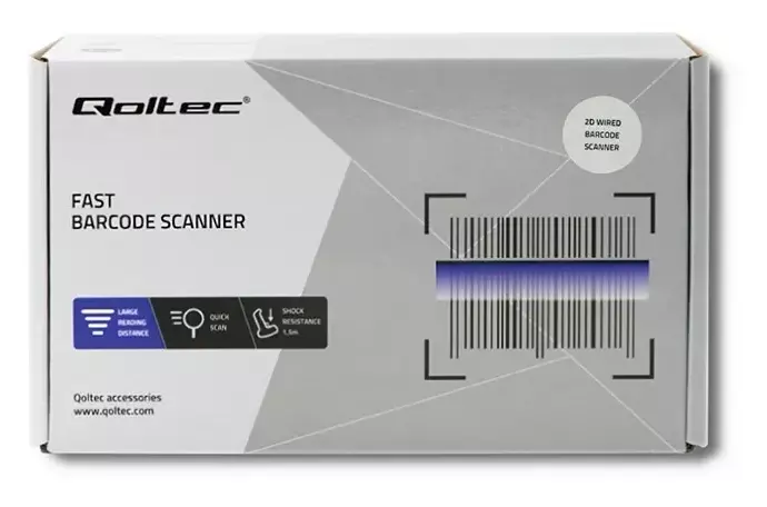 Czytnik kodów kreskowych Qoltec USB – szybkość i niezawodność dla każdej branży