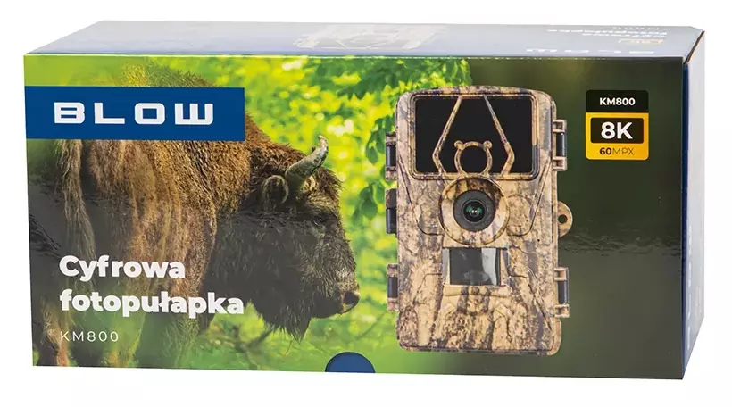 Fotopułapka BLOW KM800 8K LTE: Zdobądź każdy szczegół przyrody w ultrawysokiej rozdzielczości